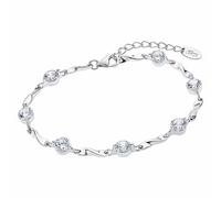Bracelet Lotus En Argent 925 Avec Pierre De Zircone Tourbillonnante, Tendance Jlp3091-2-1