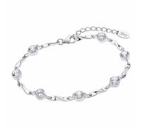 Bracelet Lotus En Argent 925 Avec Pierre De Zircone Tourbillonnante, Tendance Jlp3091-2-1