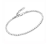 Bracelet - Lotus - Style cubes acier - Couleur: Blanc - Pour femme - Adulte