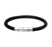 Bracelet Lotus Style LS1119-2-1 - Homme - Acier Inoxydable et Cuir - Argenté