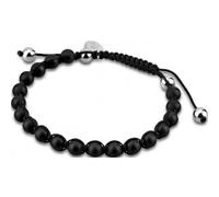 Bracelet - Lotus Style - LS1455-2-2 - Perles Noires - Résine - Homme
