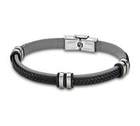 Bracelet - Lotus Style - Urban Man LS1829-2-4 - Cuir Gris - Acier - Classique