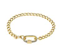 Bracelet Lotus Style Urban Woman Acier Doré Oxydes