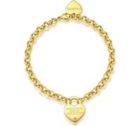 Bracelet ludique plaqué or avec cœur Be My Always SBM81