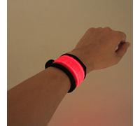 Bracelet Lumineux Led Pour Sports De Nuit,Lampe De Sécurité Phosphorescente Pour La Course À Pied,Le Cyclisme,L'iode,La Claque Plonger Oyante - Type Rouge