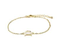 LUXENTER Bracelet Alphabet finition or 18 carats - Lettre D, taille unique, Métal, Sans pierre précieuse
