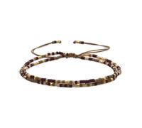 Bracelet - Luxenter - Furie - Cristal brun - finition or jaune 18k - Largeur 3,5 mm