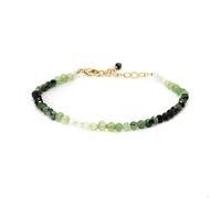 Bracelet - Luxenter - Halok - Cristal vert - finition or jaune 18K - 16 cm + 3 cm d'extension