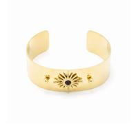 Bracelet - Luxenter - Nepai - finition or jaune 18K - Onyx - 21 mm de largeur