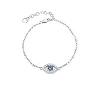 Bracelet Luxury Blue Zircon Stone Eyes Bracelets For Women Jewelry Gold/Silver Chain Bracelets Sterling Silver Bracelet
