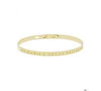 Bracelet - Ma Mamie C'est La Meilleure - Laiton Doré - Réglable - Mixte - Adulte