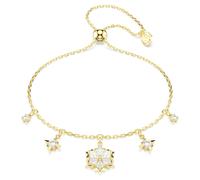 Bracelet Magic, Tailles variées, Flocon de neige, Blanc, Doré à l’or 18 carats (750/1000) OS