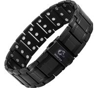 Bracelet Magnetique Homme PREMIUM, le plus Puissant, Titane, Aimant Néodyme de terre rare, Inoxydable, Ultra Résistant, WINFOX777