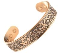 Bracelet magnétique jonc en cuivre massif - Thoria