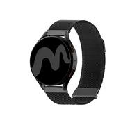 Bracelet magnétique milanais - Acier inoxydable - 22 mm - Noir