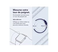 imoshion Bracelet magnétique milanais pour Huawei Watch Fit 3 - Noir