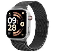 imoshion Bracelet milanais magnétique pour Xiaomi Smart Band 9 Pro/8 Pro et Redmi Watch 6/5/4 - Noir