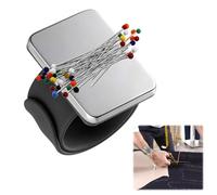 Bracelet Magnétique pour Épingles et Aiguilles, Coussin de Couture Magnétique, Coussin magnétique à épingles à Coudre - Porte-Épingle Magnétique Couture - Accessoire Pratique pour Bricolage et Couture