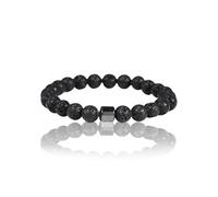 Bracelet magnétique pour homme avec aimants de 800 gauss, pierres naturelles faites à la main, équilibre énergétique, bracelet tendance pour le quotidien et cadeau, bracelet réglable, Eine Grösse