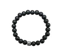 Bracelet magnétique pour homme avec aimants de 800 gauss, pierres naturelles faites à la main, équilibre énergétique, bracelet tendance pour le quotidien et cadeau, bracelet réglable, Eine Grösse