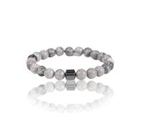 Bracelet magnétique pour homme avec aimants de 800 gauss, pierres naturelles faites à la main, équilibre énergétique, bracelet tendance pour le quotidien et cadeau, bracelet réglable, Eine Grösse