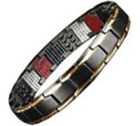 Bracelet magnétique pour hommes, alliage d'or noir, bracelet magnétique de santé à la mode pour le quotidien et le travail