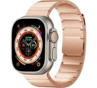 Bracelet magnétique Selencia Steel pour l'Apple Watch Series 1-10 / SE / Ultra (2) - 42/44/45/46/49 mm - Rose Gold