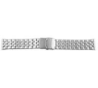 Bracelet Maille forçat en Acier Inoxydable argenté Poli 26 mm