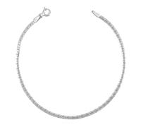 Bracelet Maille Haricot - L'ATELIER D'AZUR - OR 9CT - Femme - 18cm - Argenté