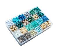 Bracelet Making Kit, 1960 Pieces Assorted, Sea Theme Craft, Supplies | Versatile Beach Themed, Bead Making Kit, for Women Kids, Girls Family Beginners, Birthday Holiday Christmas, Party Favors