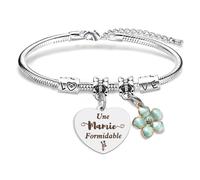 Bracelet Mamie Cadeau Mamie Noel Bracelet Femme, Bracelets Acier Inoxydable Femme Bracelets Pandora Cadeau Grand Mere Cadeaux Anniversaire Grand mere Bijoux Acier Inoxydable Cadeaux Noel