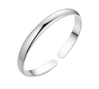 Bracelet Manchette en Argent, Bracelet Manchette rétro torsadé, Bracelet jonc Ouvert réglable pour Hommes et Femmes (Style A)