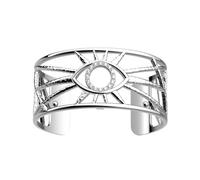 Bracelet manchette - LES GEORGETTES - Oeil argenté - 25mm - Personnalisable - 2 ans de garantie