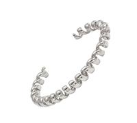 Bracelet manchette ouvert réglable à ressort en acier inoxydable - Bracelet tendance pour femme - Cadeau minimaliste - Bijoux élégants en acier à ressort - Téléphone d'anniversaire pour femme, taille