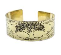 Bracelet Mantra Tibétain en Laiton - Arbre de Vie- Vendu par 1