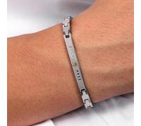 Bracelet MASERATI en Acier Blanc et Diamant