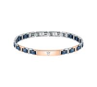 Bracelet MASERATI en Acier Multicolore et Céramique Bleue