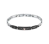 Maserati Bracelet en Acier, Pvd Or Rose, Pvd Noir, Collection Iconic - JM124AVD36