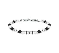 Maserati Bracelet homme en acier et pierres, longueur 21,5 cm, Collection ICONIC