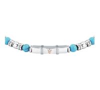 Maserati Bracelet ICONIC JM324AVD44 acier et turquoise 21,5 cm homme