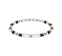 Maserati Iconic Tiger Eye 19 3 Cm Bracelet Argenté Homme