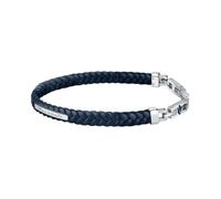 Bracelet - MASERATI - JEWELS - Acier et Cuir Recyclé - Bleu - Longueur 225mm
