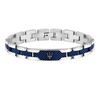 Maserati Maserati Bracelet pour homme, Collection JEWELS, en Acier inoxydable, PVD gris, PVD bleu - JM419ASC02