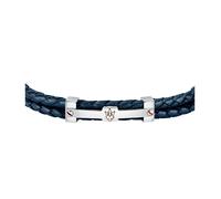 Bracelet - MASERATI - JM422AVE10 - Cuir recy leu - Acier PVD or rose - 22 cm