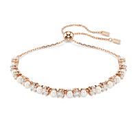 Bracelet Matrix, Crystal Pearl, Tailles rondes, Blanc, Doré à l’or rose 18 carats (750/1000) OS