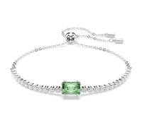 Swarovski Bracelet de tennis Matrix en cristal plaqué rhodium Vert Taille unique