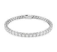 Bracelet Matrix Tennis, Taille ronde, Blanc, Métal rhodié M