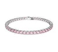 Bracelet Matrix Tennis, Taille ronde, Rose, Métal rhodié M