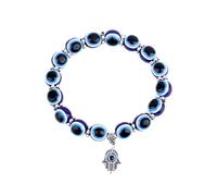 Bracelet Mauvais Œil Pour Femmes, Bracelet Evil Eye, Bracelet avec perles, Bracelet de Charme Blessing Protection, Bracelet de Perle Œil Bleu Bijoux pour Femmes Hommes, se beskrivning, Résine