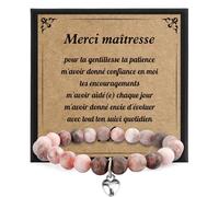 Bracelet Merci Maitresse D'école - Idée Cadeau Original Pour Maitre et Institutrice Fin D'année